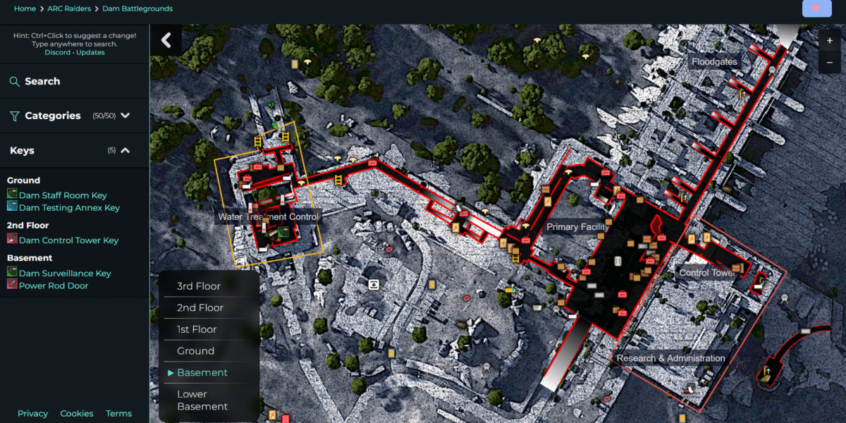 Arc Raiders Map: Guía completa de Dam y ubicaciones