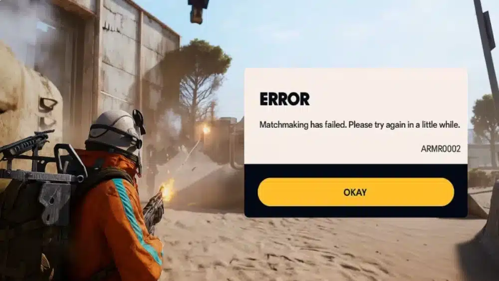 ARMR0002 Error em Arc Raiders
