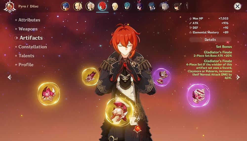 Diluc Genshin Impact