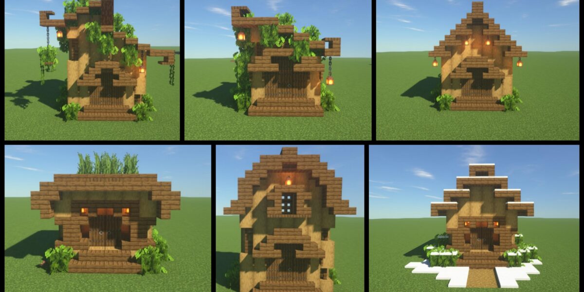 Minecraft Roof Designs: Cómo Construir Mejores Techos