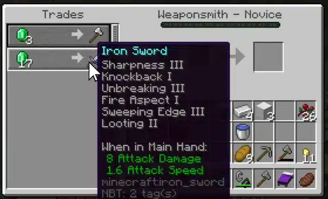Sweeping Edge Minecraft