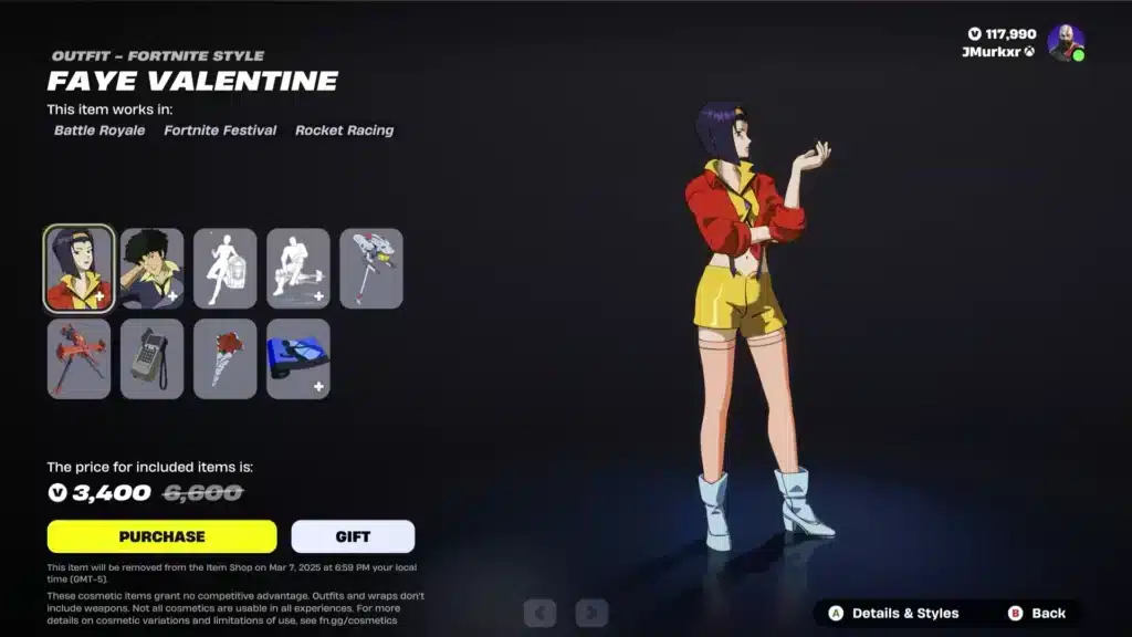  Cowboy Bebop Fortnite
