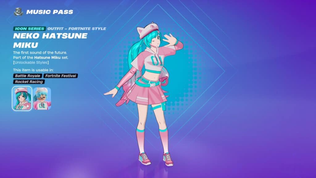 Hatsune Miku Fortnite