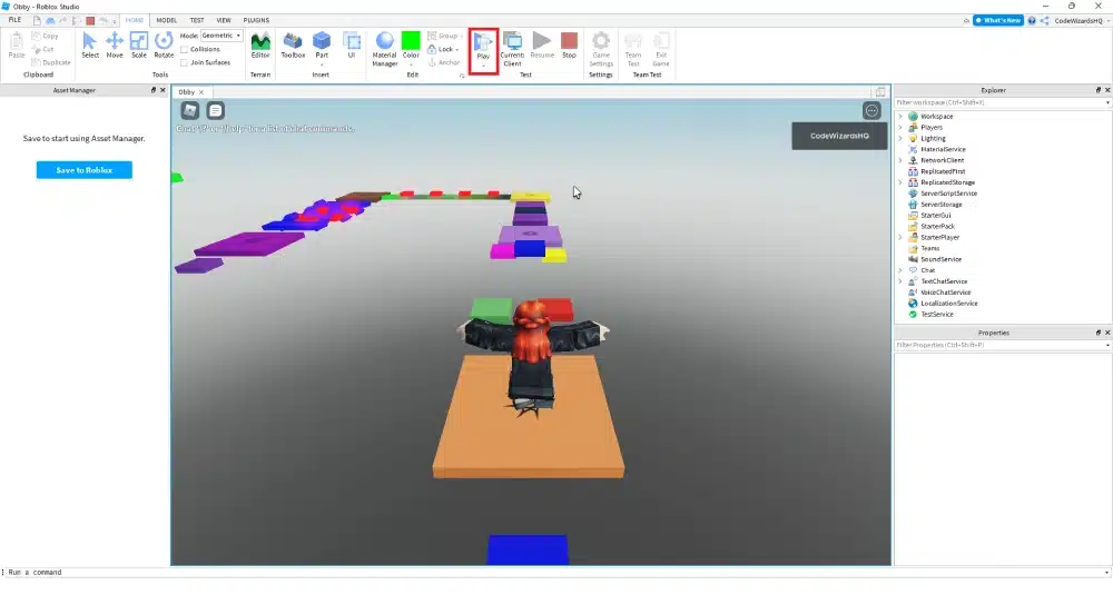 كيفية إنشاء لعبة Roblox