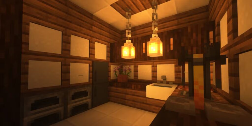 кухня в Minecraft