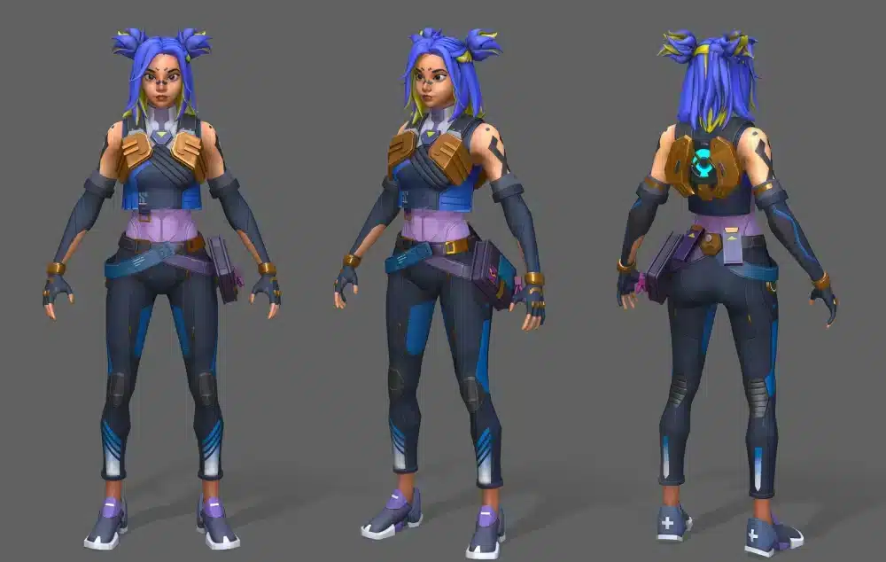 Neon Valorant Agent