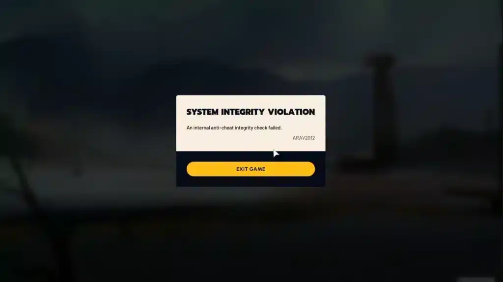 arc raiders anti cheat error