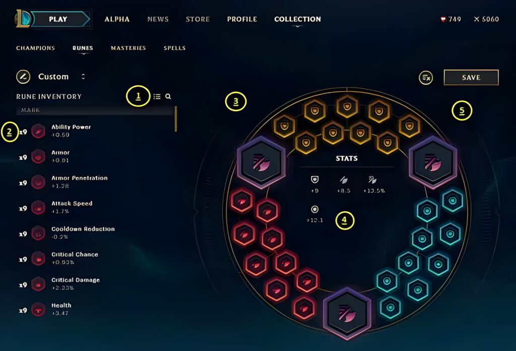 Current image: League Of Legends Runes