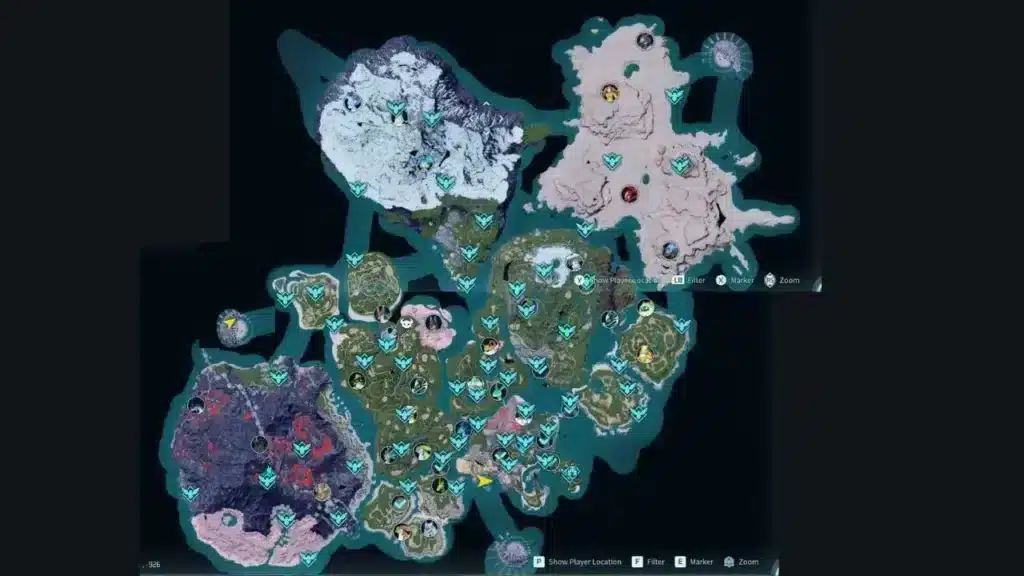 palworld map