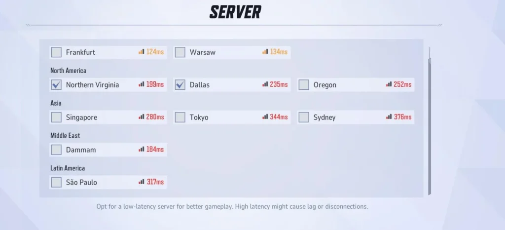 Marvel Rivals Servers