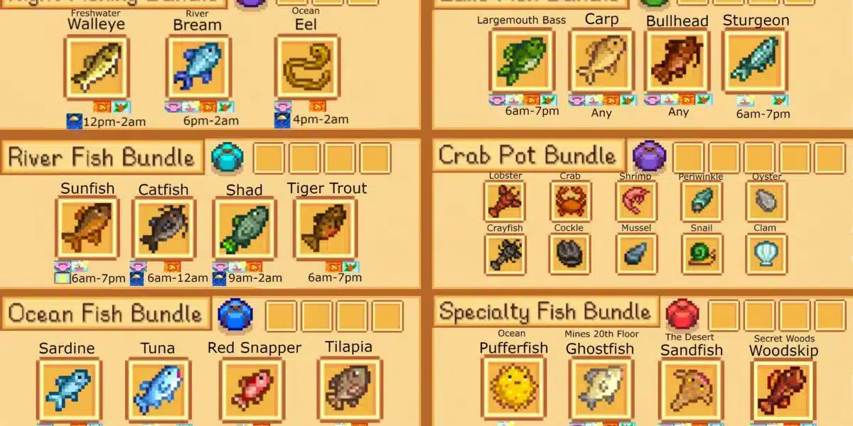 Stardew Valley Bundles