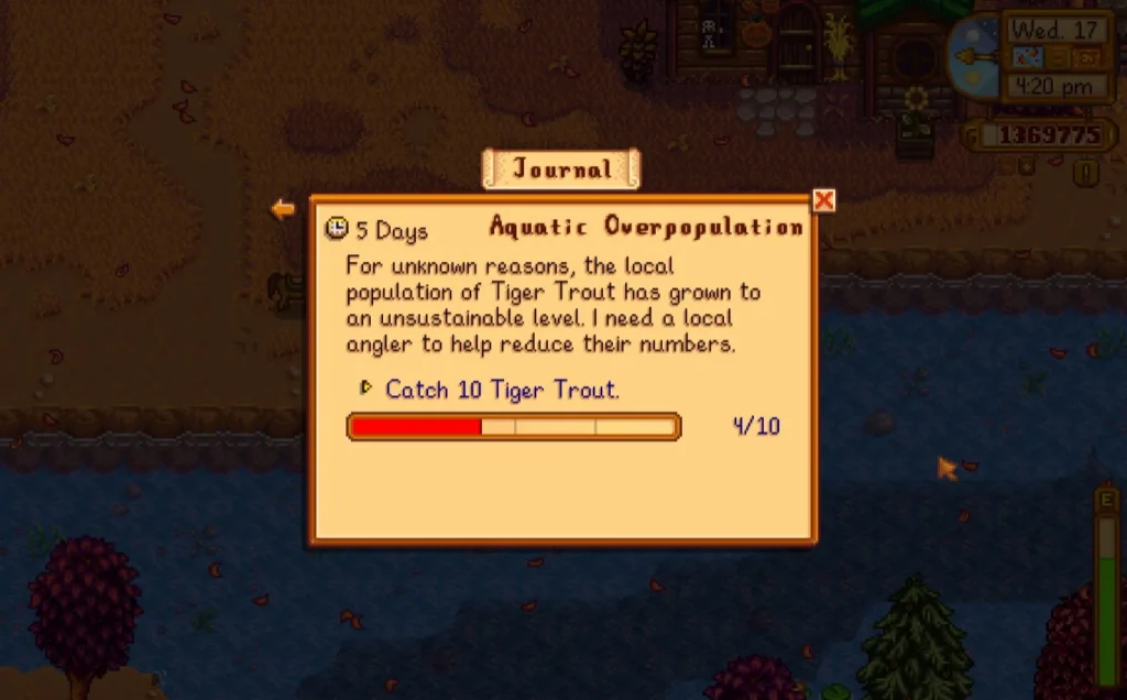Stardew Valley Tiger Trout