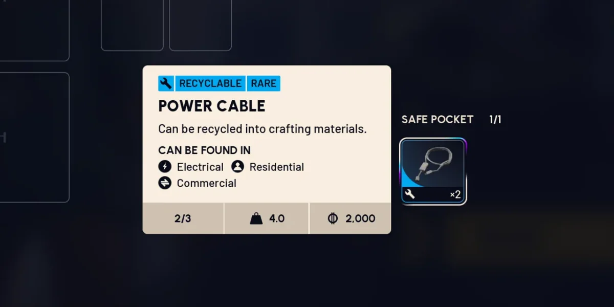 Can You Craft a Power Cable in Arc Raiders
