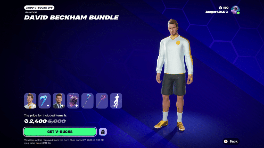David Beckham Fortnite