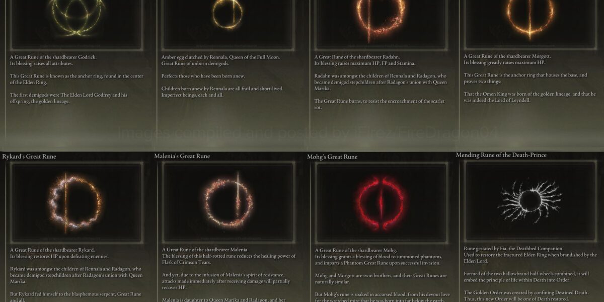 Great Runes Elden Ring