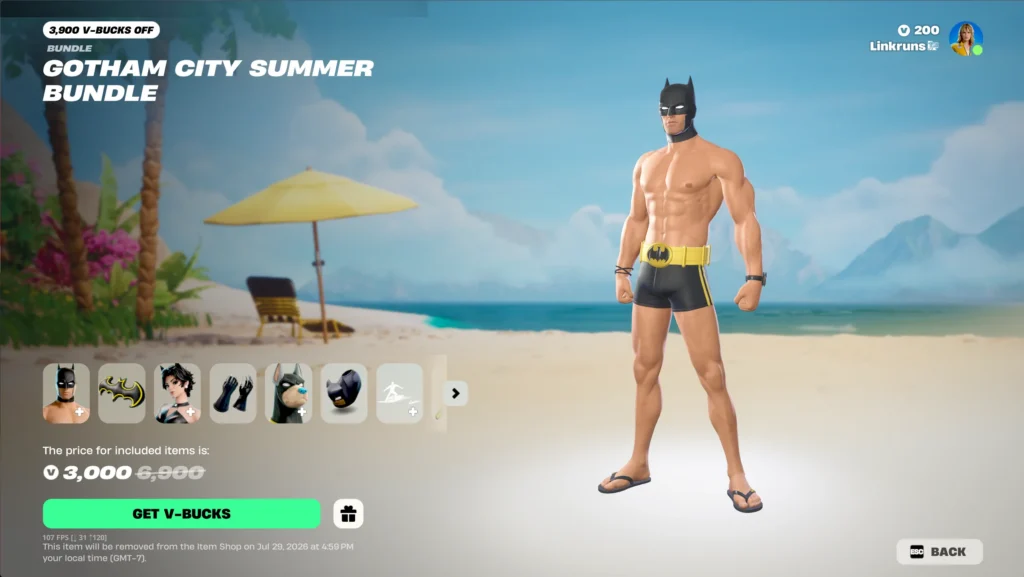 Current image: Hot Bat Summer Fortnite