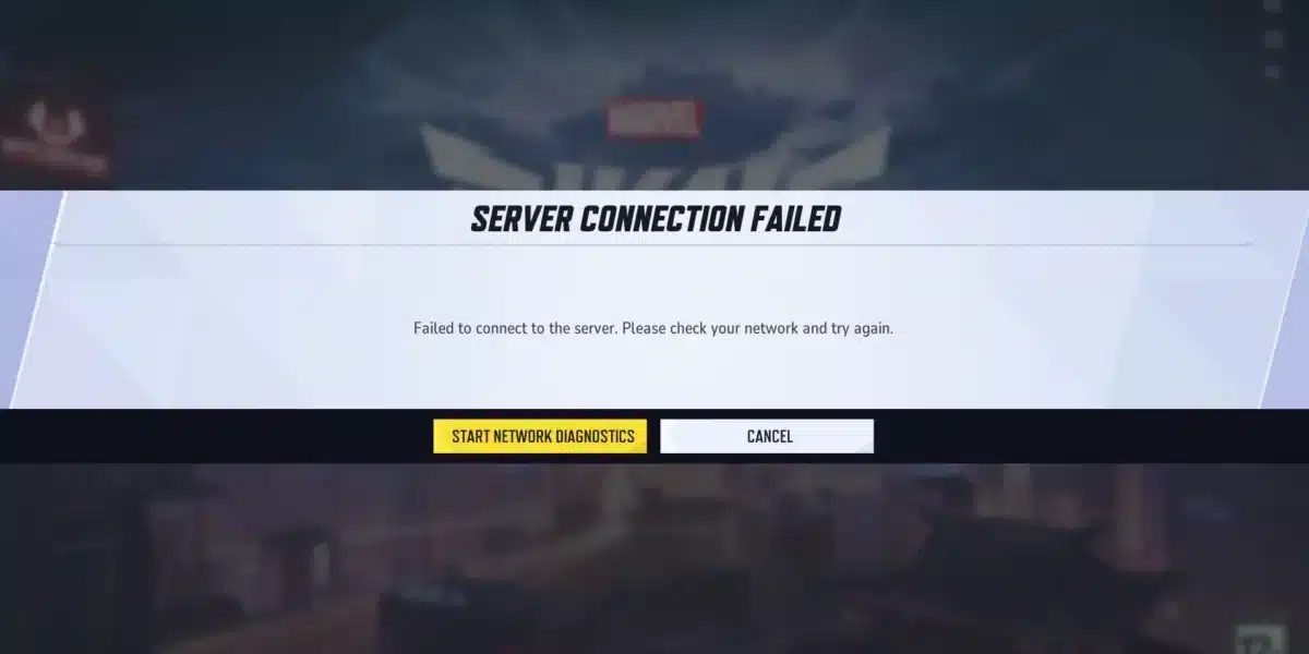 Marvel Rivals Server Connection Failed
