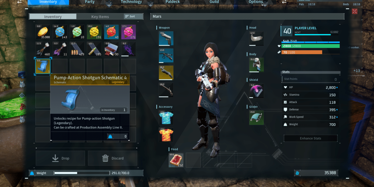 Palworld Legendary Schematics