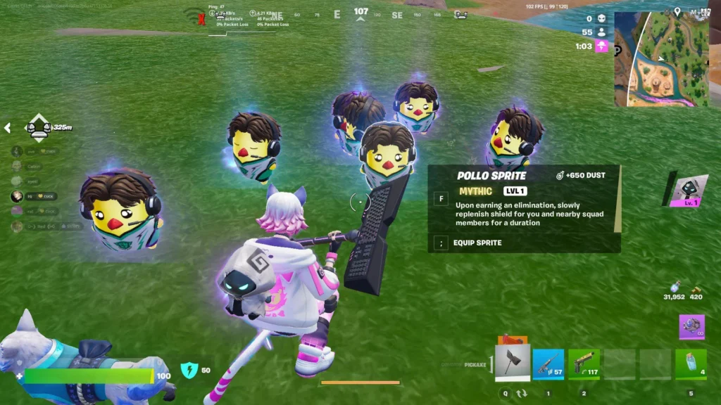 Pollo Sprite Fortnite