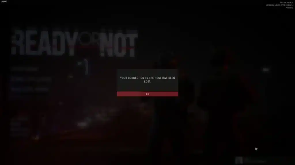 Current image: Ready Or Not Lost Connection To Epic Services
