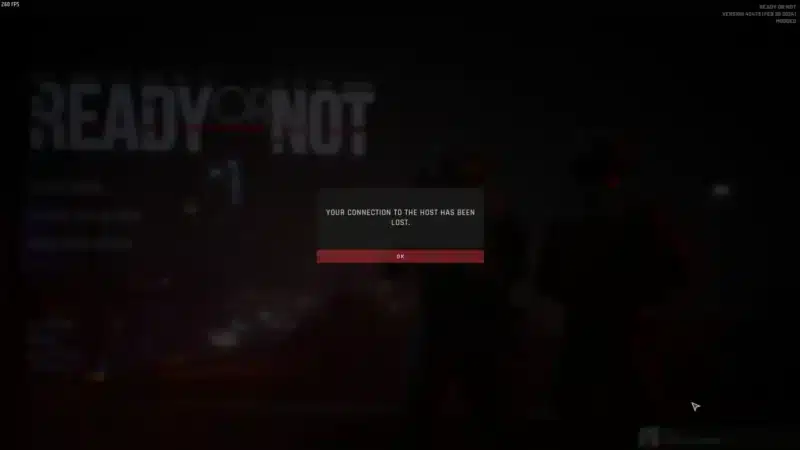 Ready Or Not Lost Connection To Epic Services