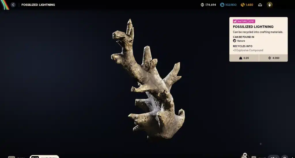 ARC Raiders Fossilized Lightning
