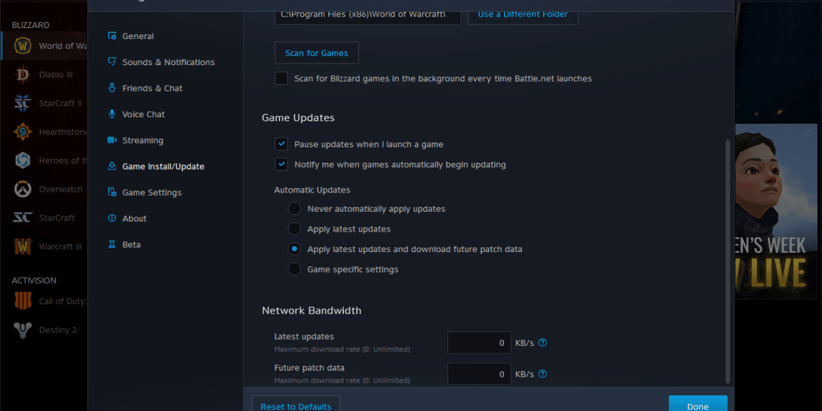 Battle.net Download Speed Slow