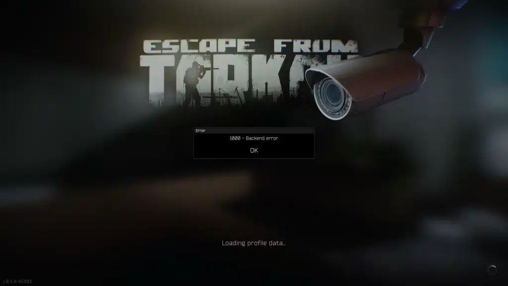 Escape From Tarkov Backend Error 1000