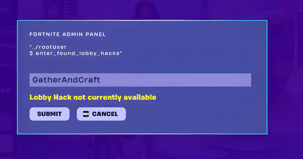 Fortnite Admin Panel Codes