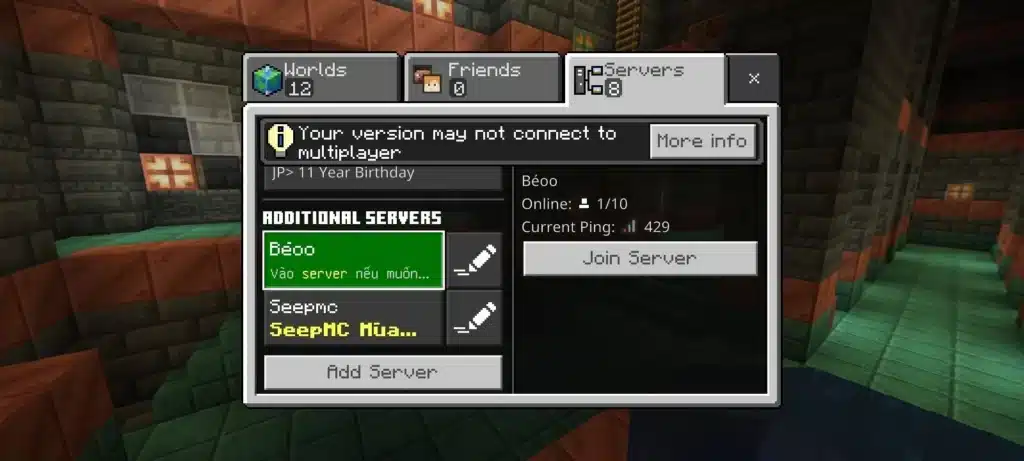 Minecraft Server Ping