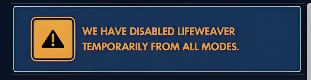 Overwatch Lifeweaver Disabled