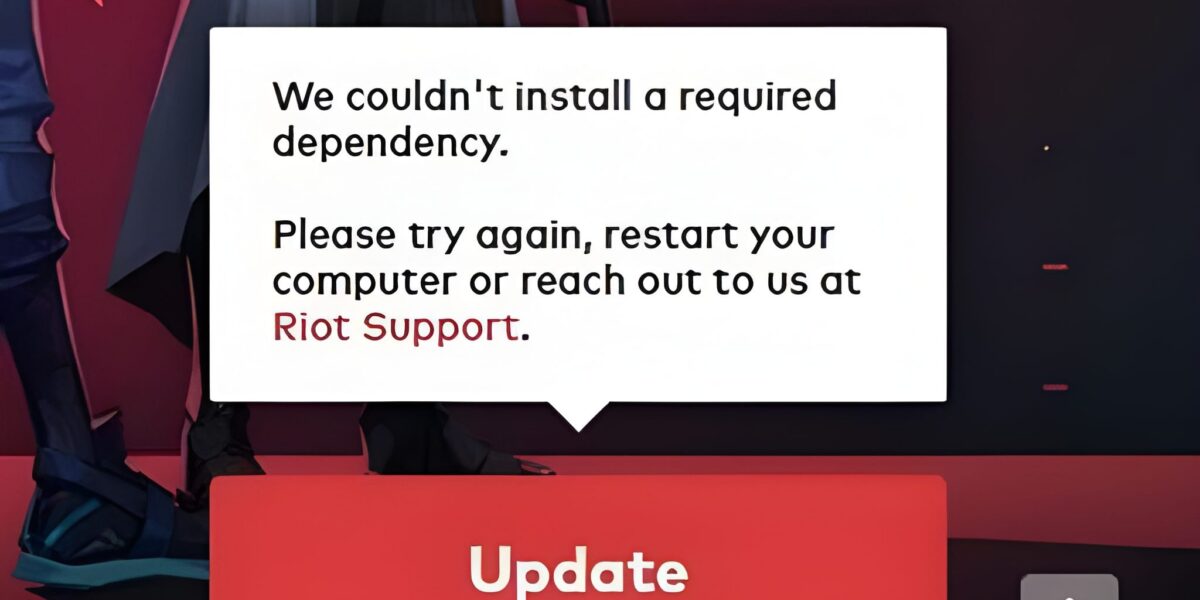We Couldn't Install A Required Dependency League of Legends