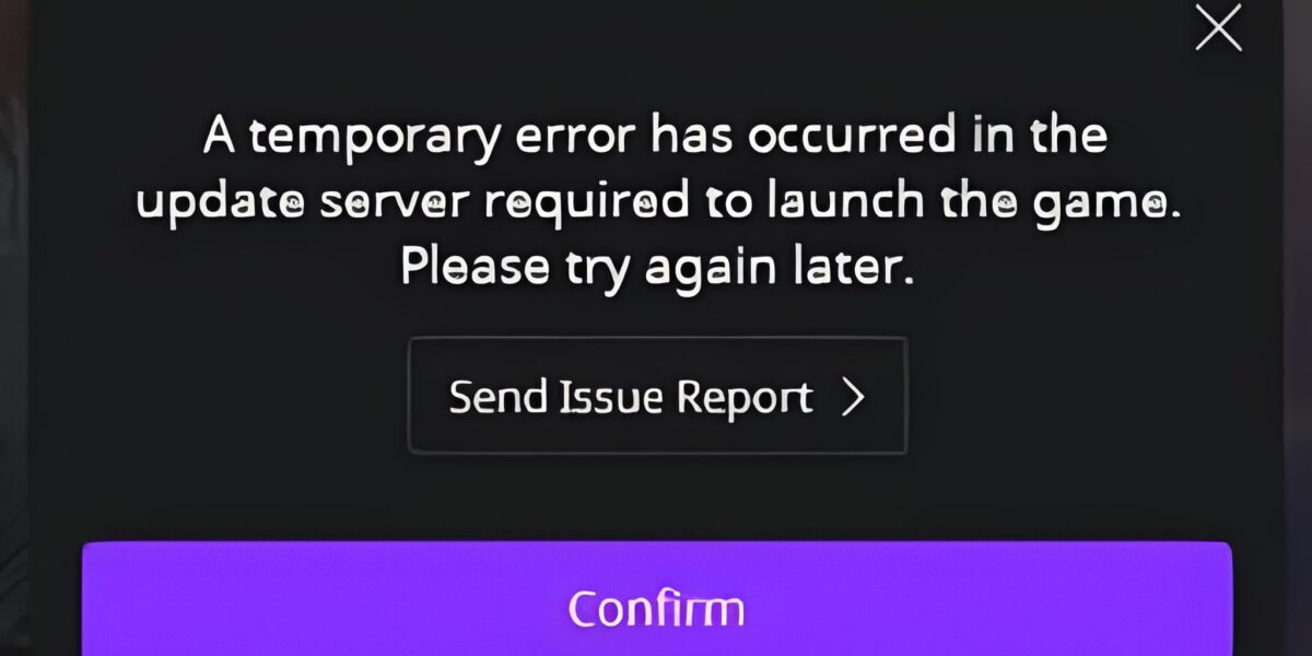 Aion 2 Temporary Error Occurred