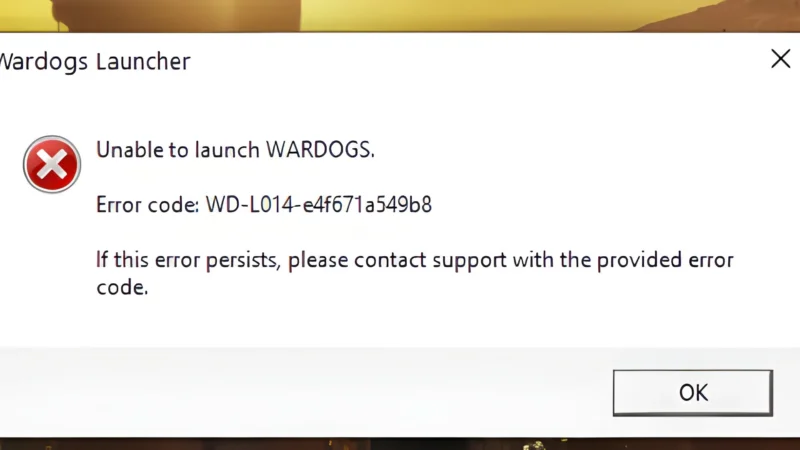 Unable To Launch Wardogs