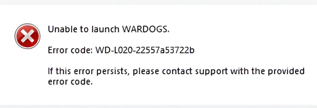 Unable To Launch Wardogs