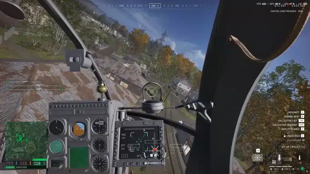 Wardogs Helicopter Controls