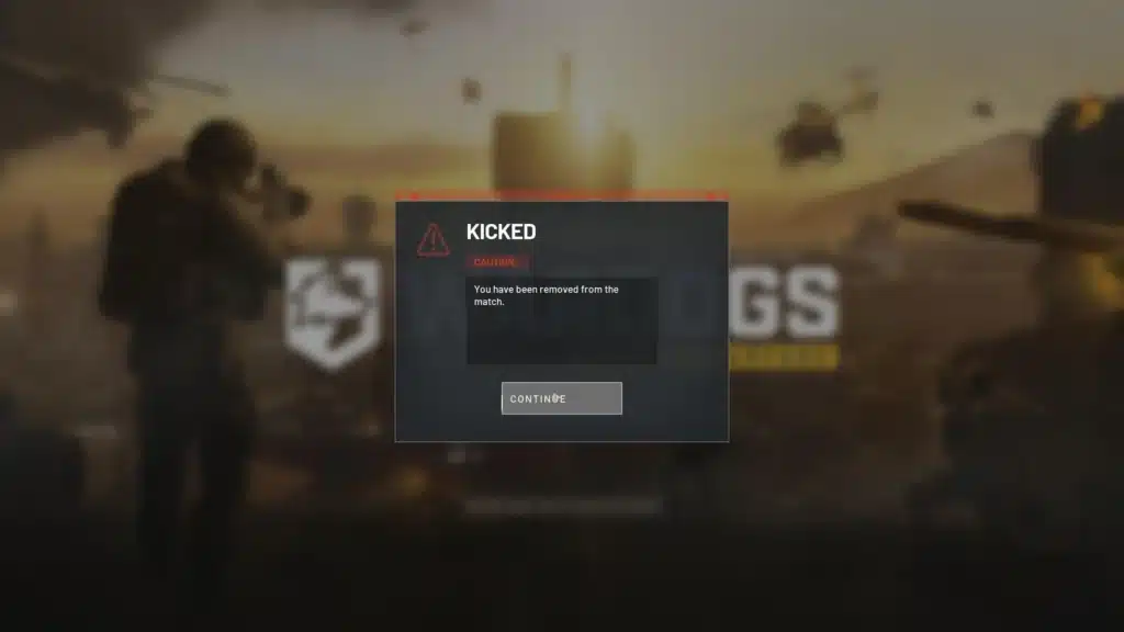 Current image: Wardogs Kicked From Match