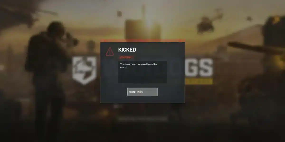 Wardogs Kicked From Match