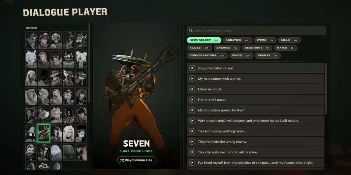 Deadlock Dialogue Player