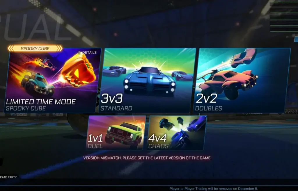 Rocket League Version Mismatch Steam