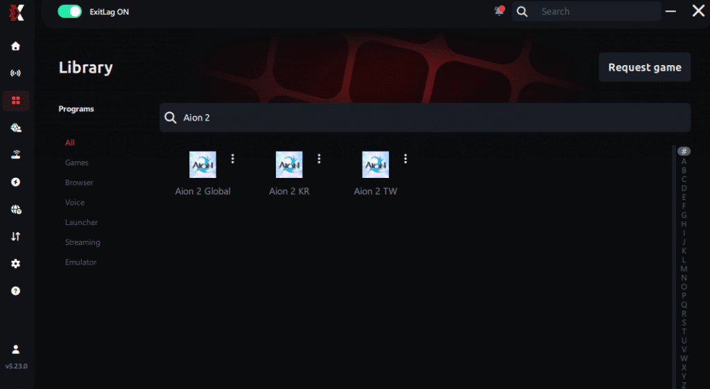 select aion 2 on the search bar