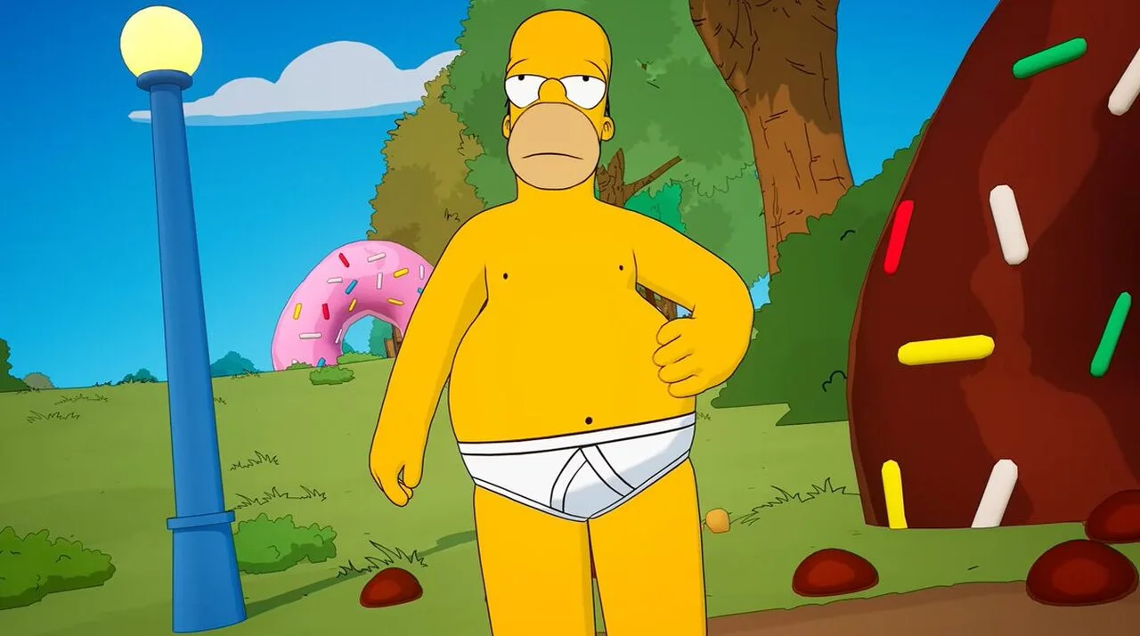shirtless Homer